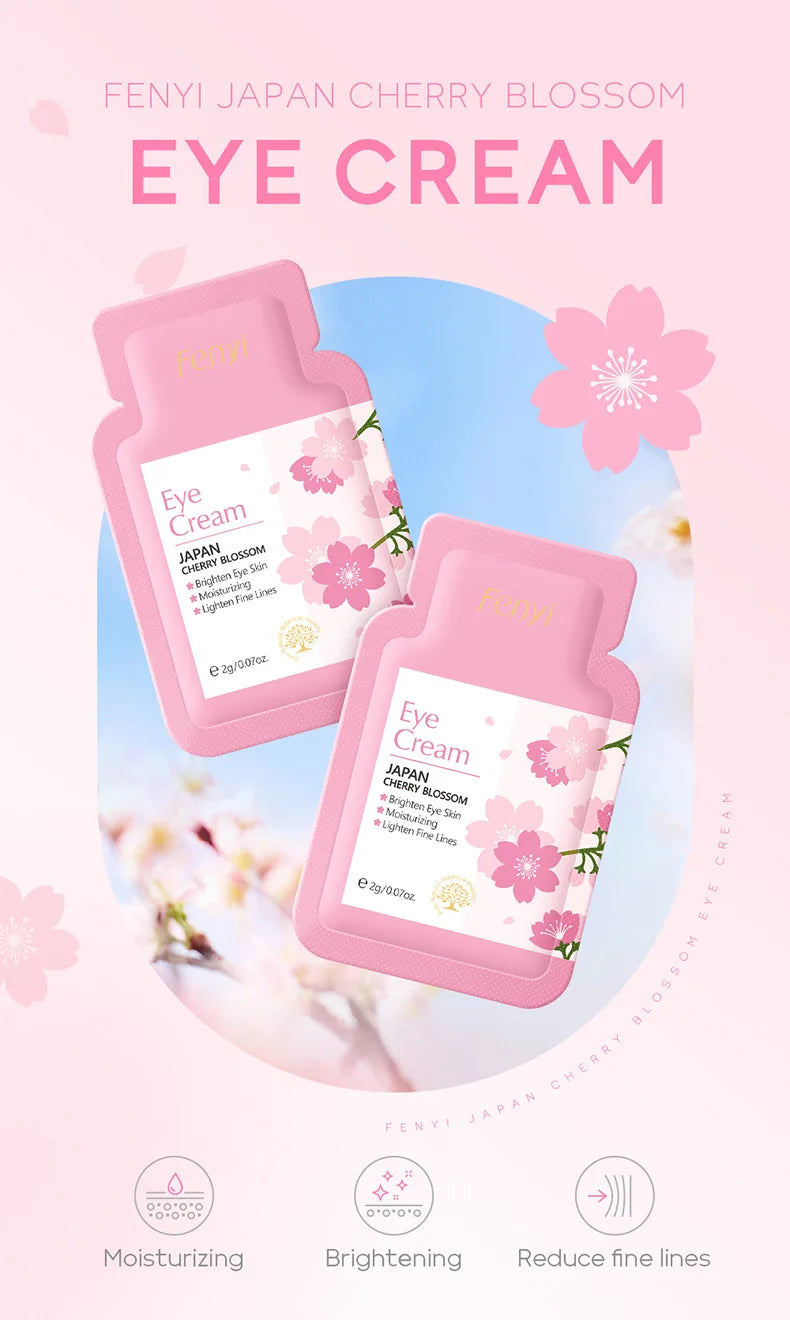 4pcs Skincare Sets Sakura Cleanser Face Cream Toner Eye Cream Deep Cleansing Moisturizer Oil Control Skin Care Kit Travel Outfit