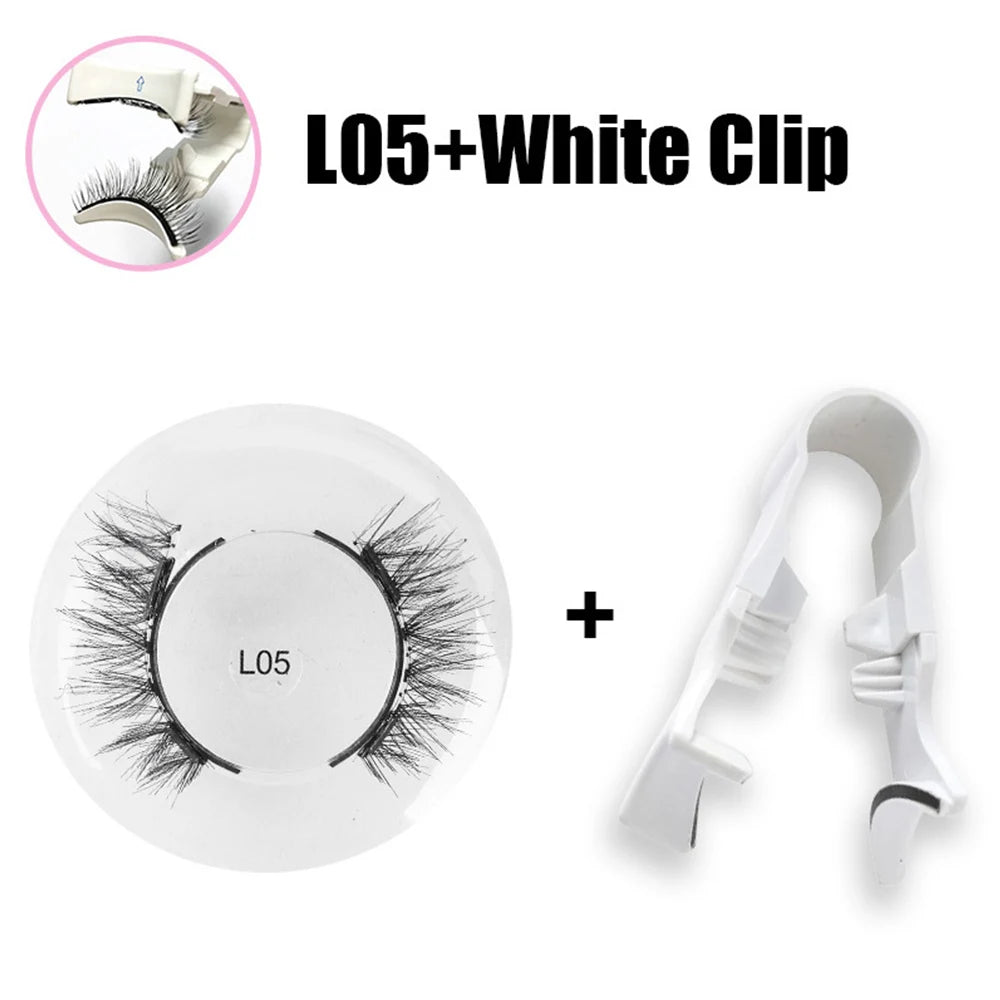 3D Lash Curler Magnetic False Eyelashes No-Glue Needed Eyelash Extension Clip On Tweezers Sexy, Light , Soft Mink Fake Lashes