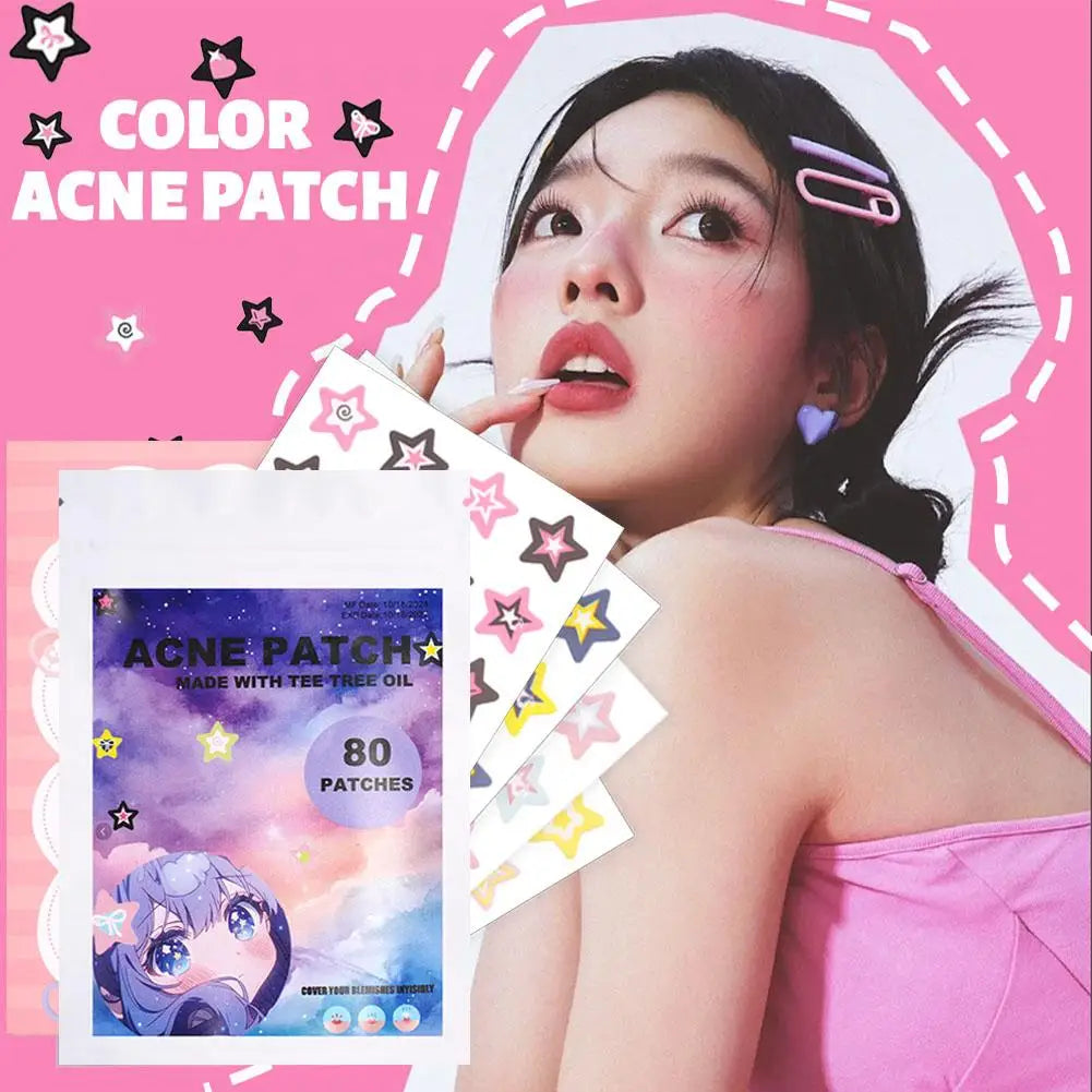 1PC Colorful Star Shaped PE Pimple Patches Acne Invisible Removal Skin Care Stickers Concealer Face Spot Beauty Makeup Tools