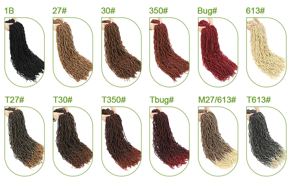 36 Inch Faux Locs Crochet Hair Extensions For Women Soft Locs Crochet Braids Faux Locs Dreadlocks Synthetic Hair Extensions