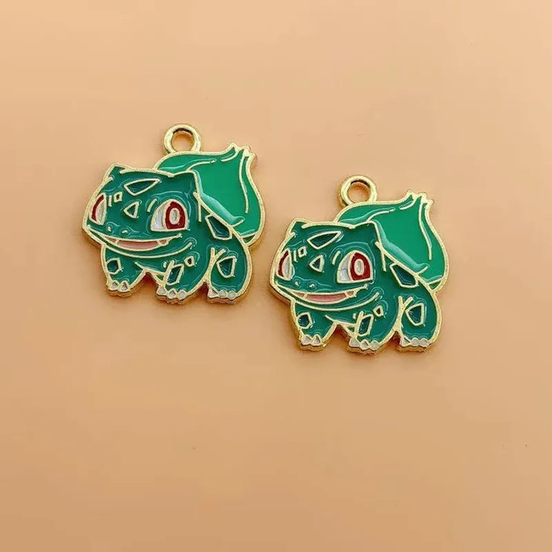 10pcs Cartoon Anime Character Enamel Charms Earring Pendant for Making DIY Keychain Necklace Drip Oil Metal Jewelry Accessories