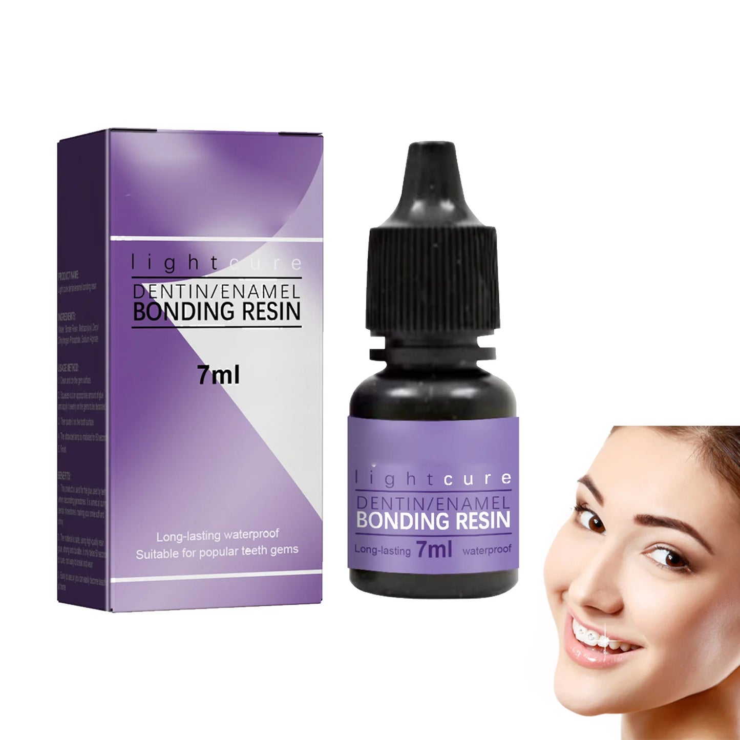 Tooth Gem Decoration Glue Encrusted Crystal Rhinestone Orthodontic Teeth Glue for Family Friends Colleagues Gift