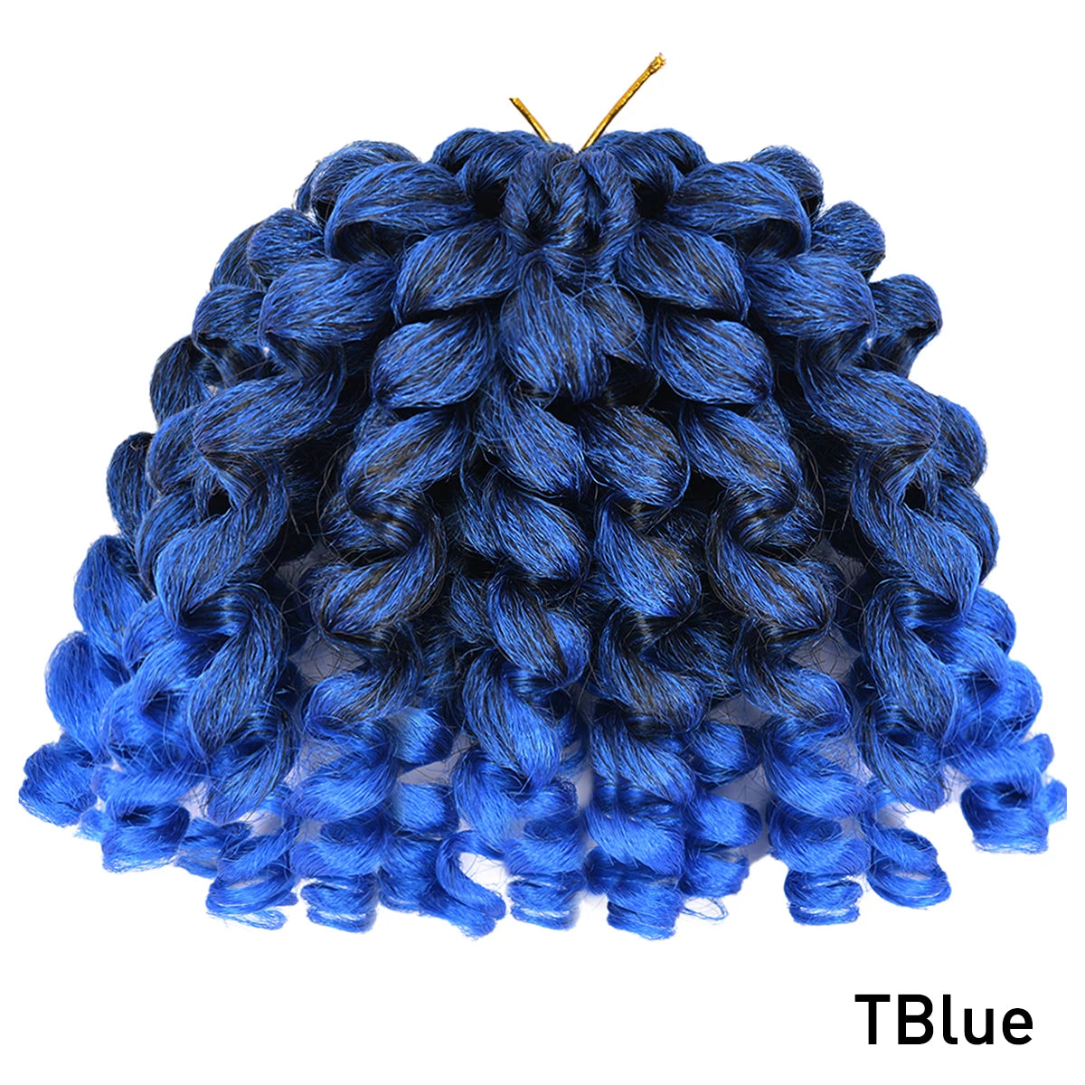 Synthetic Ombre Braiding Hair Jumpy Wand Curl Crochet Braids Hair Extension for Black Women Jamaican Bounce Curly Hair For Women