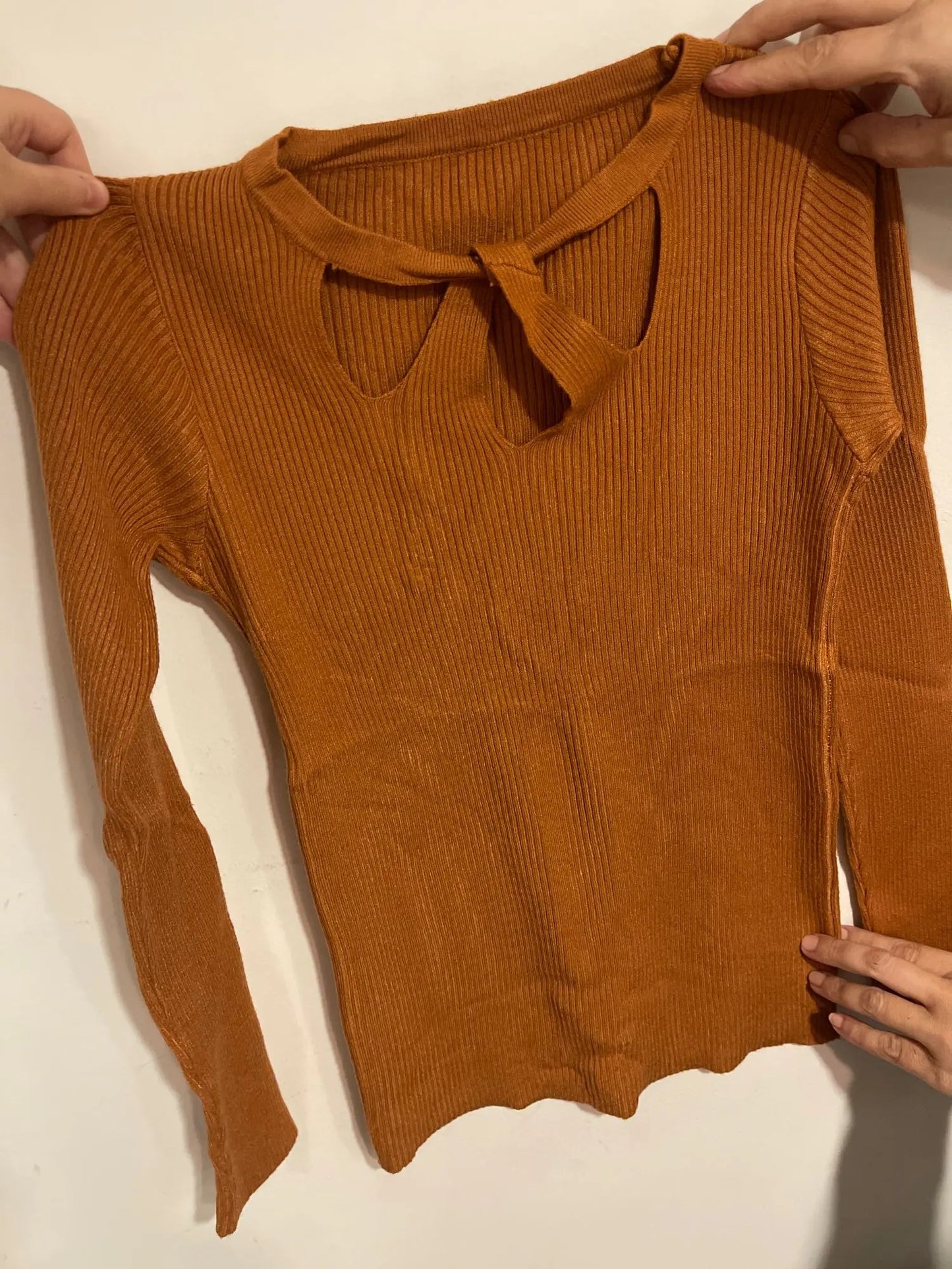 Women's O-neck Stretch Sexy Pullover Lady 2024 Autumn Winter Hollow Solid Color Sweater Slim Bottoming Shirt Jumper Sueter Viralgem Store