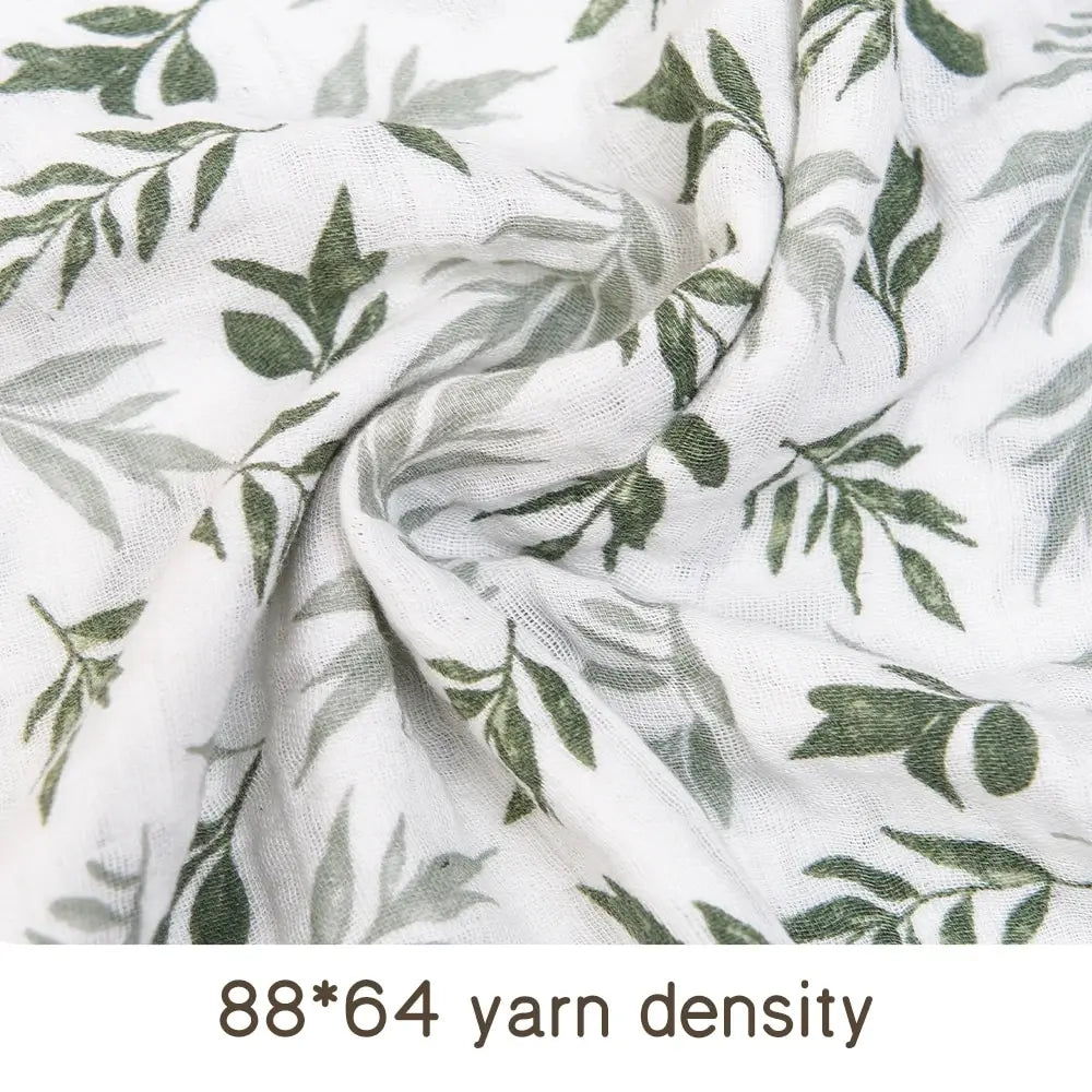 100% Cotton 120*110cm 2 Layers Newborn Baby Bath Towel Wrap Muslin Swaddle Blankets Viralgem Store