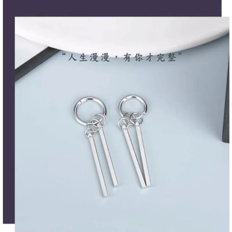 2024 Niche Trendy Men's Earrings Creative Personality Street New High-end Women's Earrings Banquet Party Gifts Jewelry Wholesale