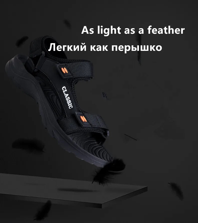 2024 New Men Breathable Mesh Sandals Summer Lightweight Outdoor Beach Sandals High Quality Comfort Non-slip Men's Casual Shoes