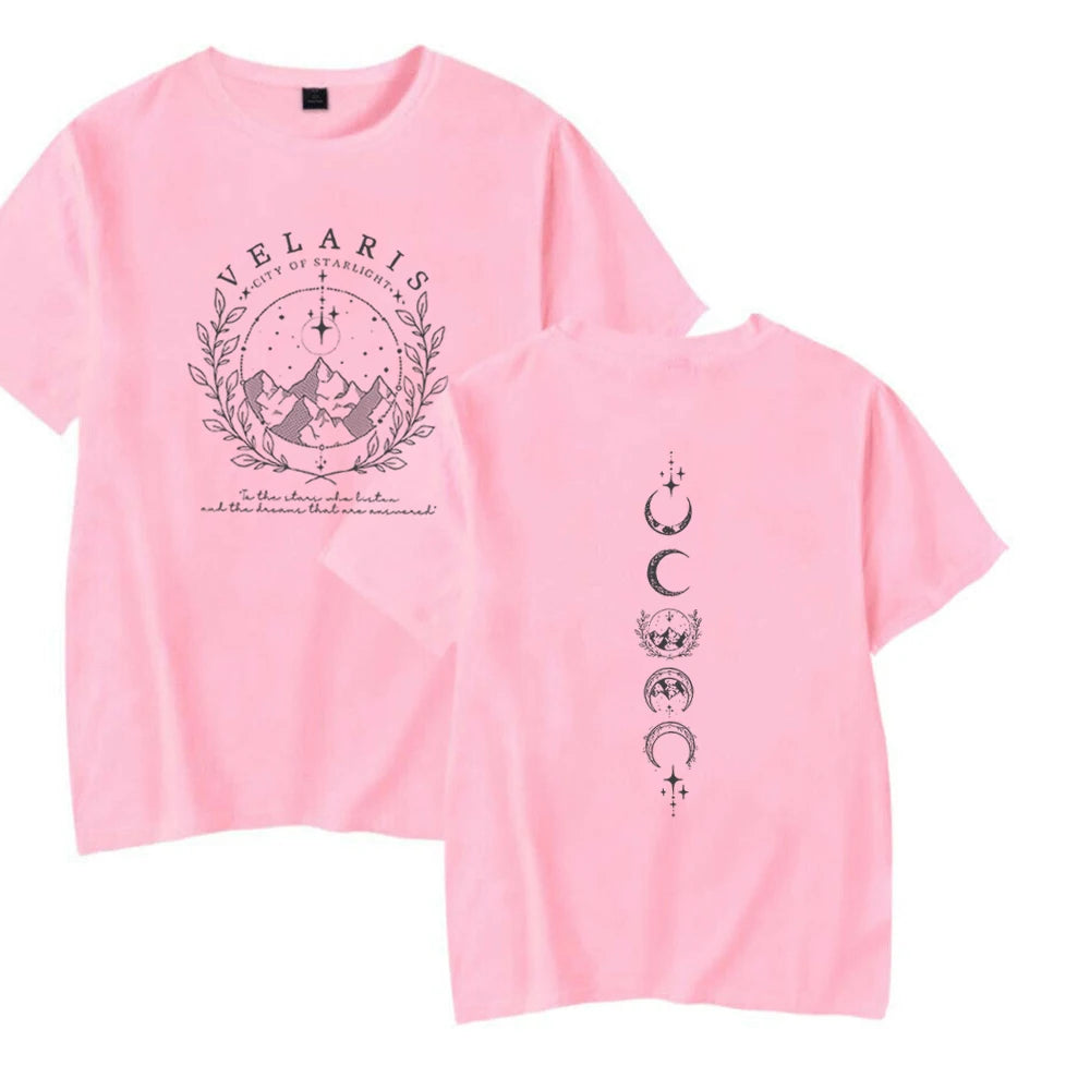Velaris Shirt  Velaris City of Starlight Shirt The Night Court Shirts SJM Merch ACOTAR Tees Unisex Trendy Harajuku Casual Tops