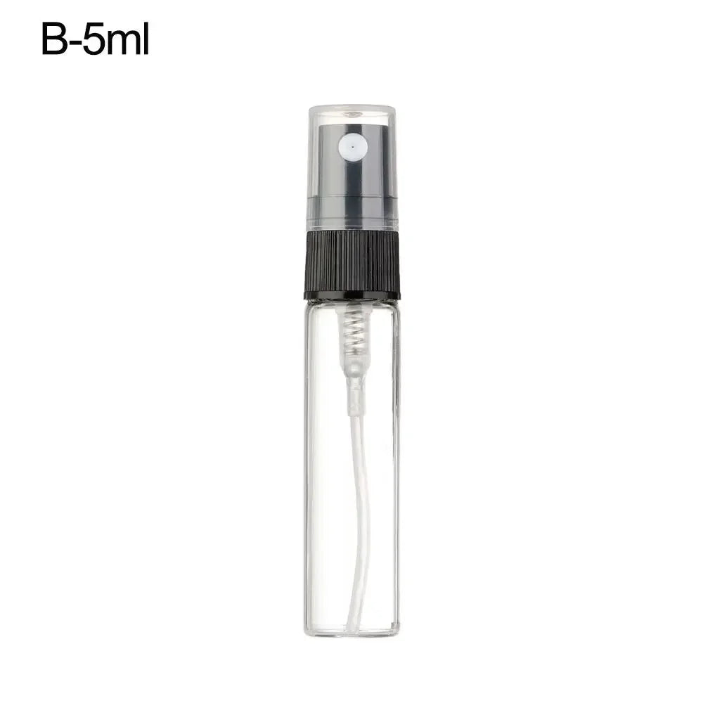 3/5/10ml Mist Spray Bottle Spray Pump Bottle Travel Refillable Glass Perfume Bottle Refillable Leak Proof Bottle Container