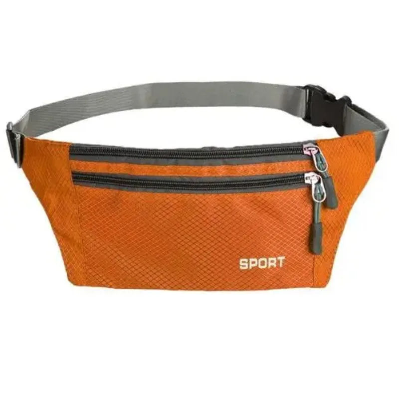 1pc Professional Running Zip Bag Waterproof Sports Chest Shoulder Bags Belt Bum Pouch Unisex Waistbag Hiking Outdoor Accessories