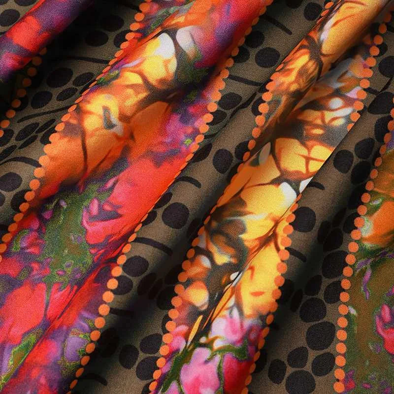 VONDA Plus Size 5XL Oversized Vintage Bohemian Printed Sundress Women Maxi Dress 2024 Long Flare Sleeve Party Casual Loose Robe