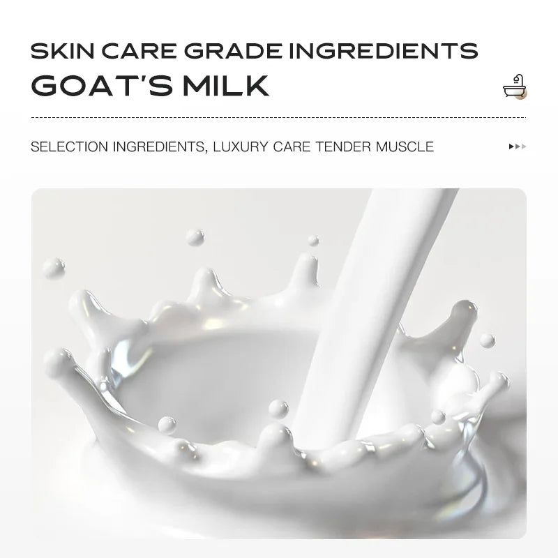 250ml Goat Milk Shower Gel Body Cleanser Remove Body Date Skin Nourishes and Balance The Skin Moisturizes and Lighting