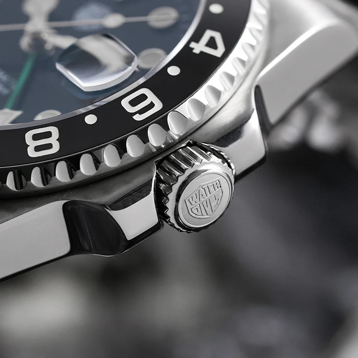 Watchdives WD16760 NH34 Sub GMT Watch Stainless Steel Sapphire Automatic Movement BGW9 Luminous 300m Waterproof Watches for men