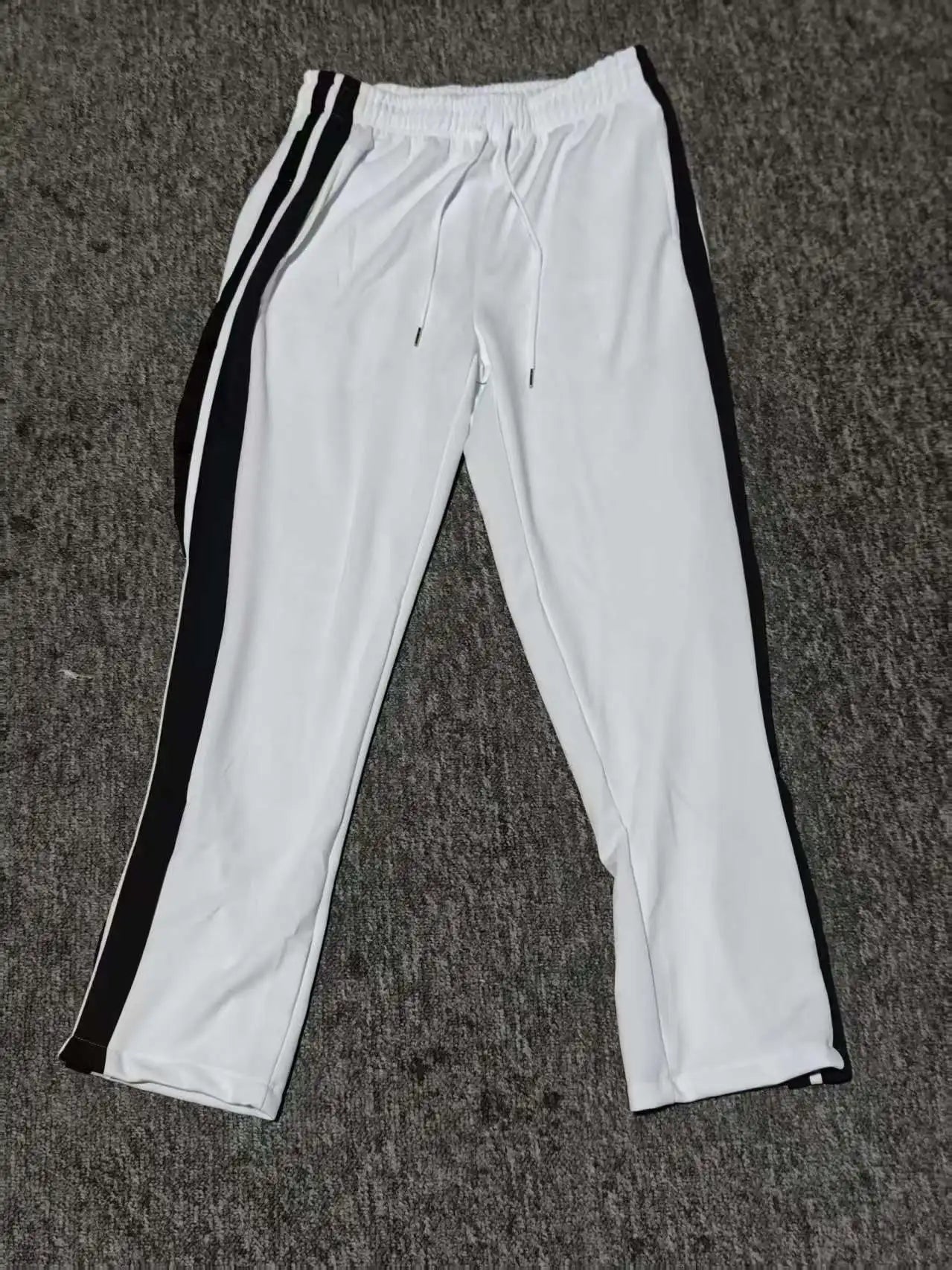 Spring and Autumn New Style men's fashionable high street button-down solid color long pants, casual and relaxed style