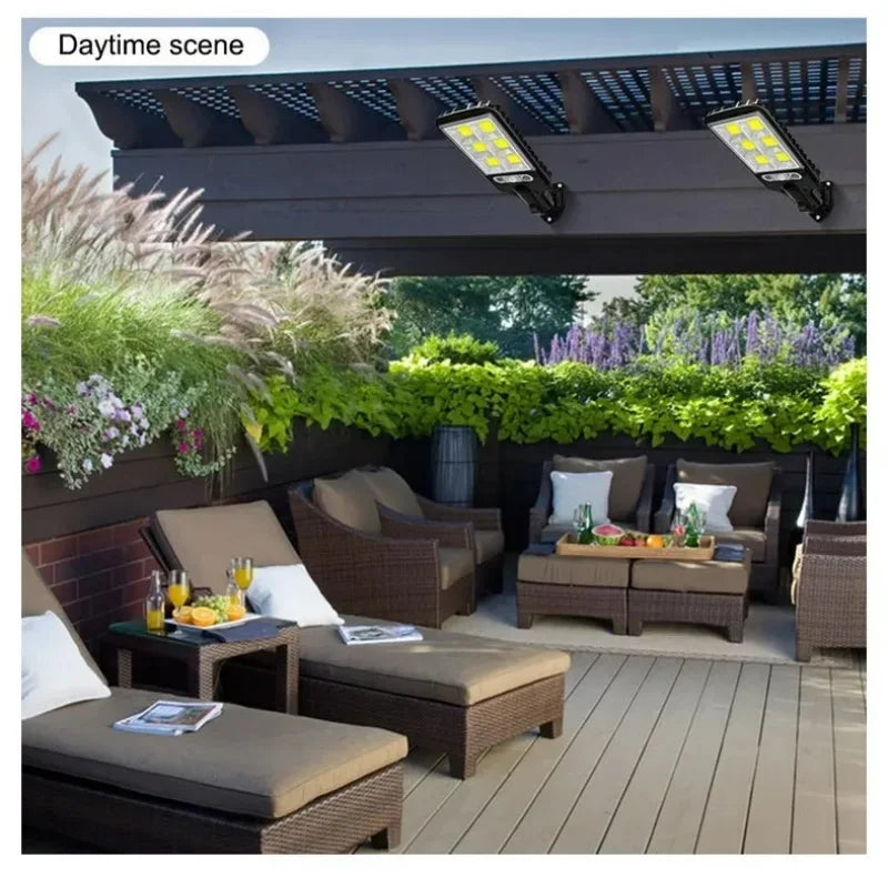 72/108COB Solar Lights Outdoor With 3 Mode Waterproof Motion Sensor Security Lighting LED Wall Street Lamp for Garden Patio Path Viralgem Store