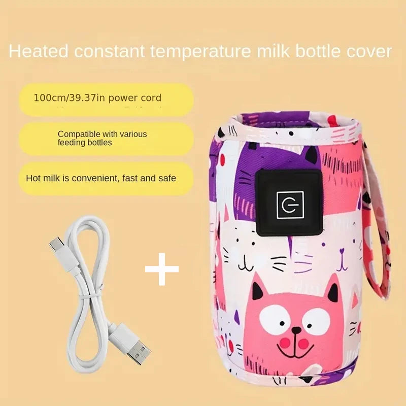 USB Milk Water Warmer, Travel Stroller Insulated Bag, Nursing Bottle Heater, Portable Bottle Feeding Warmer, Christmas, Hallowee Viralgem Store