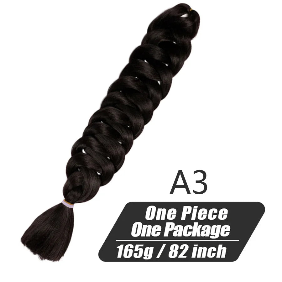 Xpression Crochet Hair Jumbo Braids Hair Kanekalon Expression Hair for Braids Synthetic Braiding Hair Extensions For Women