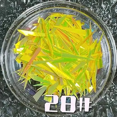 1Box Irregular Aurora Mirror Broken Glass Paper Nail Foil Decals Japanese Laser Patch DIY Rainbow Transfer Piece Manicure Decor#