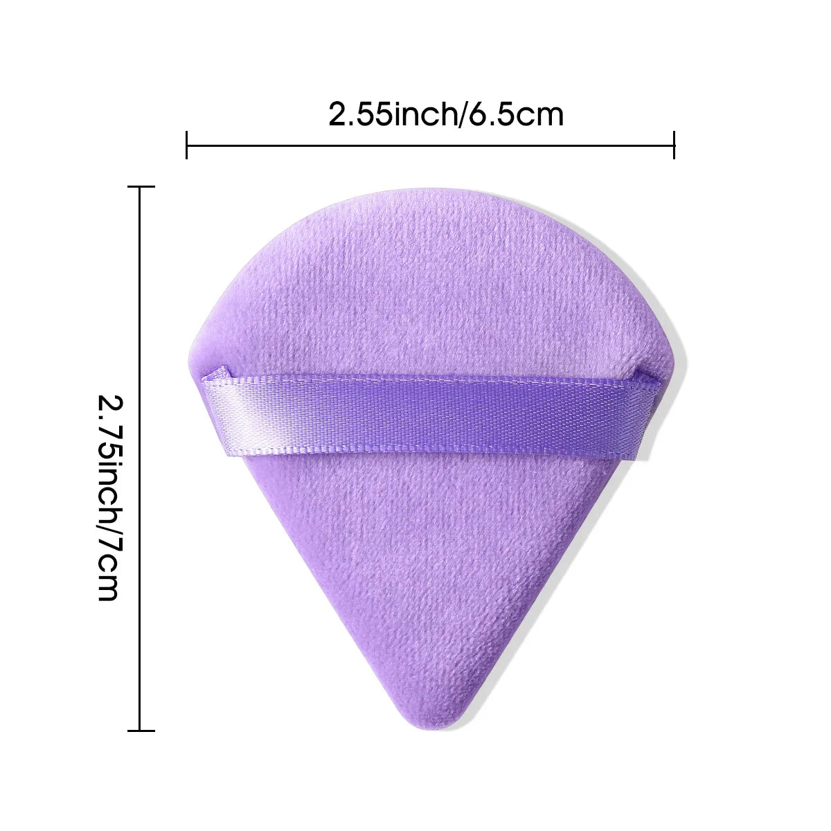 10/20Pcs Triangle Velvet Powder Puff Pizza Flours Mini Face Makeup Sponge Cosmetics Washable Lightweight Makeup Tool