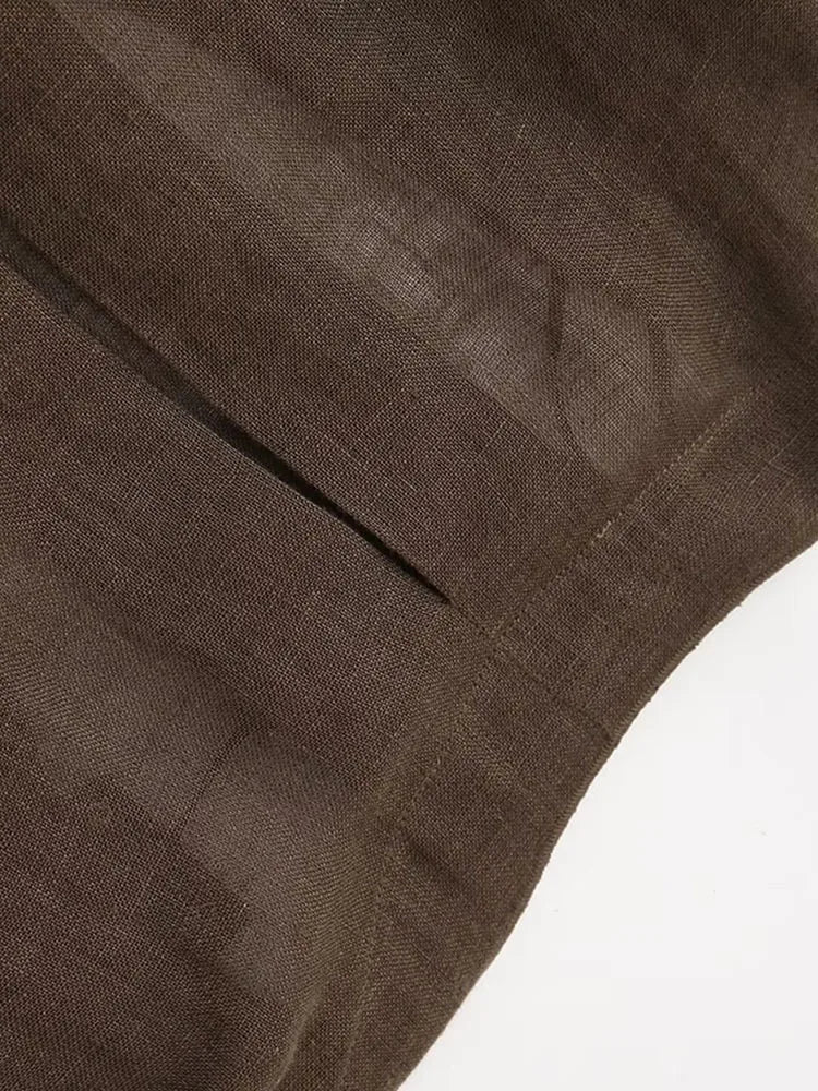 [EAM] Big Size Gray Jacket Wide Leg Pants Two Piece Suit New V-Neck Long Sleeve Women Fashion Tide Spring Autumn 2024 1DH6481