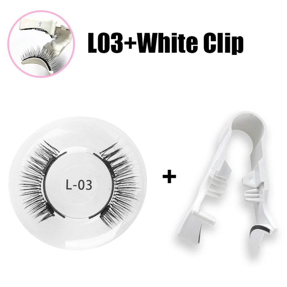 3D Lash Curler Magnetic False Eyelashes No-Glue Needed Eyelash Extension Clip On Tweezers Sexy, Light , Soft Mink Fake Lashes