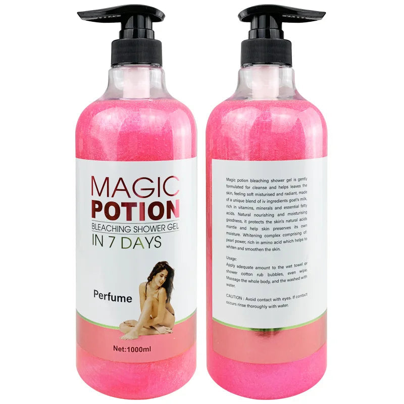 1000ml Vitamin C Body Lotion Anti-aging Shower Gel AHA and Arbutin Beauty Skin Body Wash for Dropshipping Viralgem Store