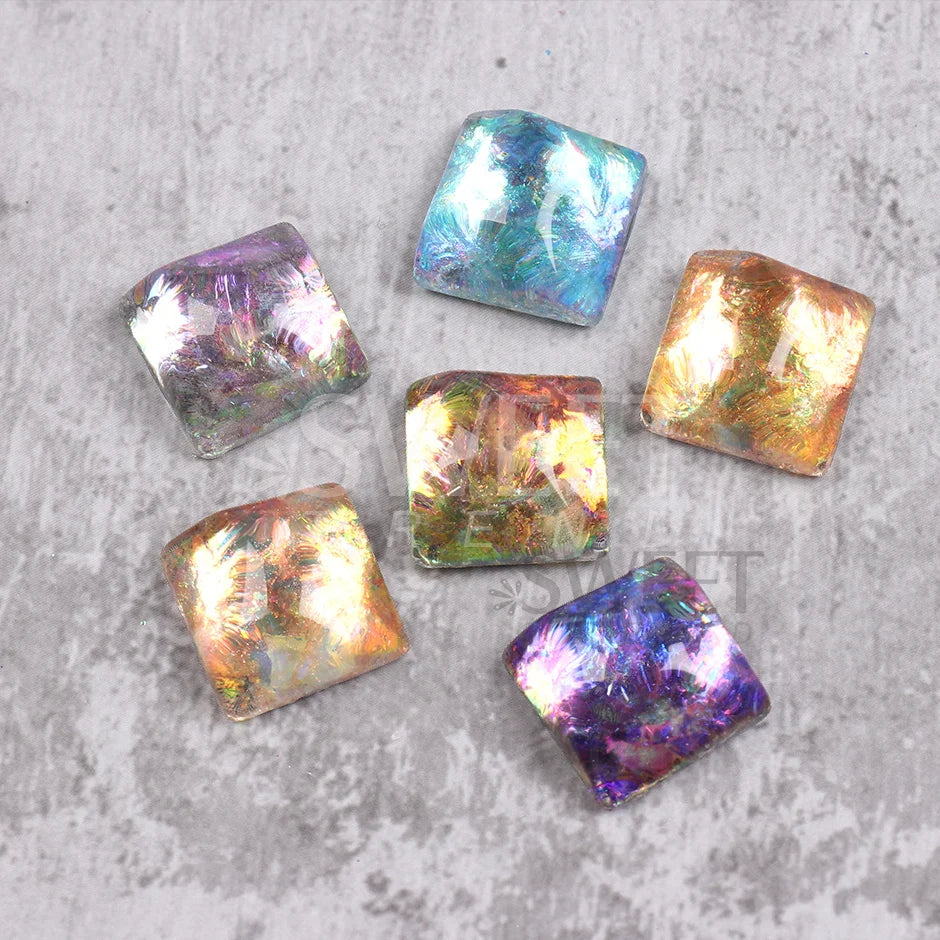 12 Grids Opal Dream Crystal Sequins Nail Flake Galaxy Iridescent Aurora 3D Paillette for Winter Autumn Manicure Decoration SWYFH Viralgem Store