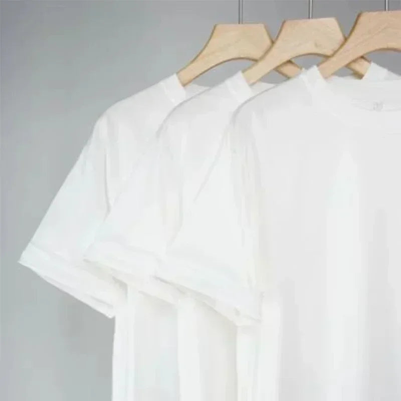 2025 New Short-sleeved T-shirt Summer New European and American CP Letter Casual Loose Round Neck Half-sleeved T-shirt Fashion