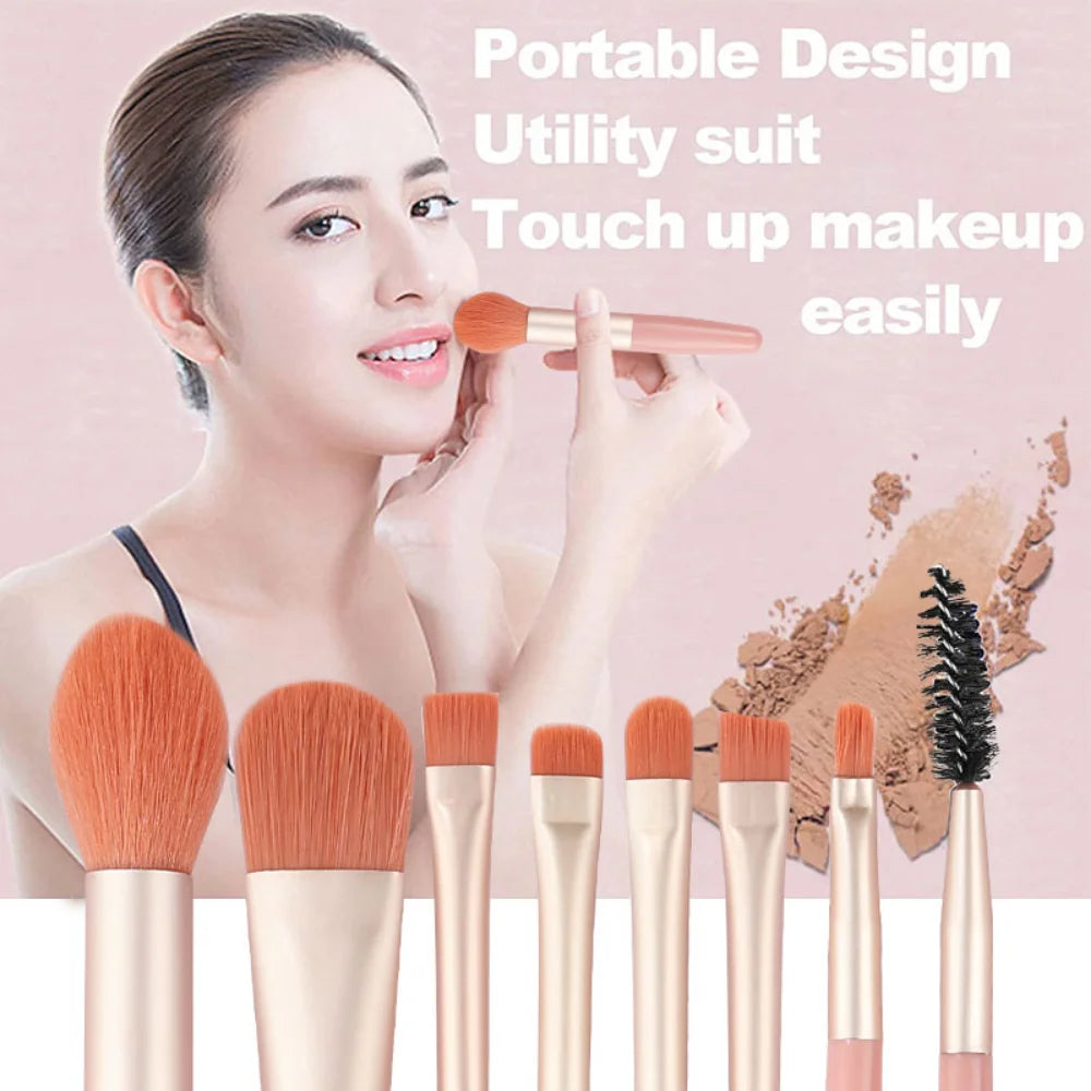 8-13Pcs Soft Makeup Brushes Set Eye Shadow Foundation Brush Women Cosmetic Brush Powder Blush Blending Brush Make Up Beauty Tool