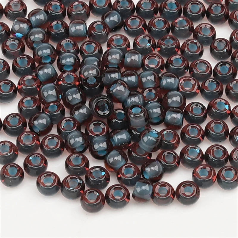 4.0mm Czech Glass Seed Beads Dye Core Small Glass Beads for DIY Making Jewelry Craft Bracelets Necklaces Earrings