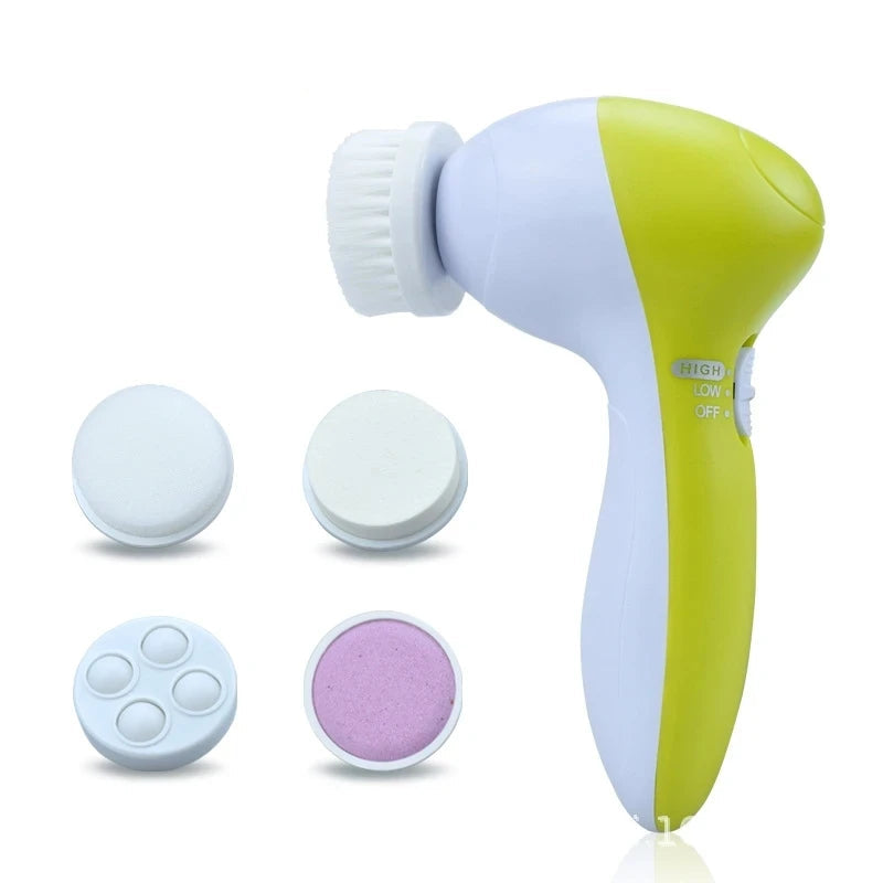 5 in 1 Facial Cleanser Pore Cleanser Face Massager Deep Electric Cleansing Brush Pore Cleaner Blackhead Remover Skin Beauty Care Viralgem Store