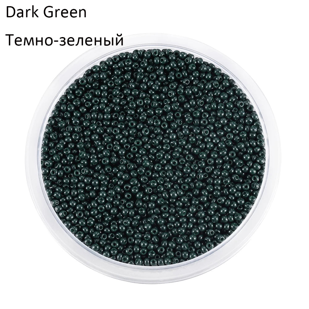 2mm Charm Glass beads Czech Glass Seed Beads Small Round Loose Bead For DIY Jewelry Making Earrings Bracelet