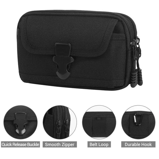 Tactical Waist Pouch EDC Molle Waist Bag Belt Phone Pouch Holster Purse Carrying Pouch for Smartphone Tools поясная сумка Viralgem Store