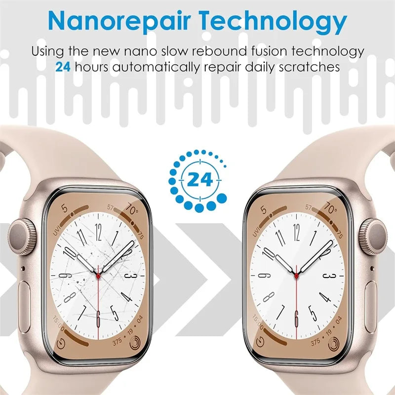 5PCS Protective Film for Apple Watch Screen Protector 42mm 40mm 38mm 49mm Series 9 8 7 6 5 Se Ultra 2 Accessories 44mm 45mm 41mm