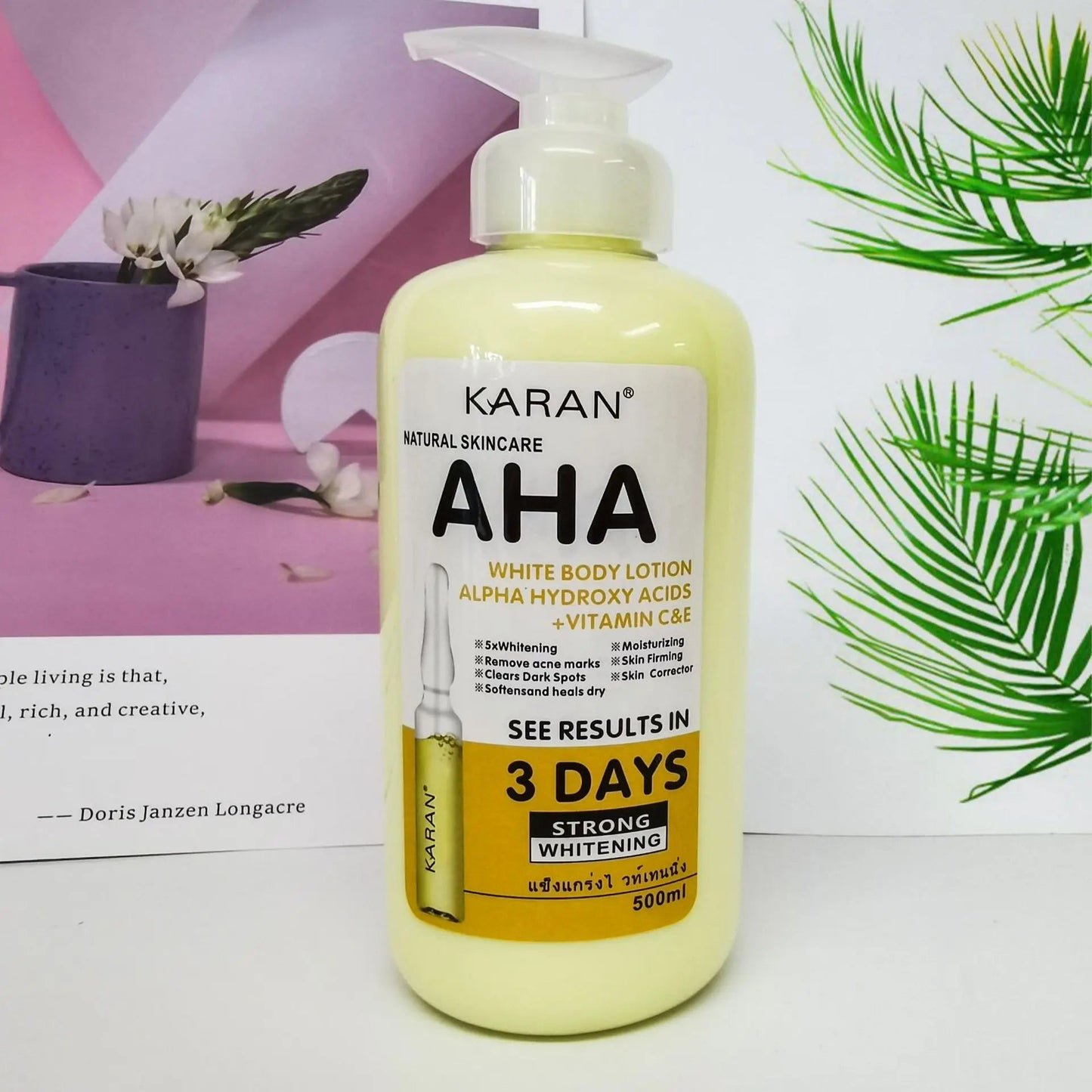 500ml Fruit Acid VC Bleaching Body Cream Skin 3 Days Fast Whitening Moisturizing Body Lotion Skin Lightening Cream Body Care Viralgem Store