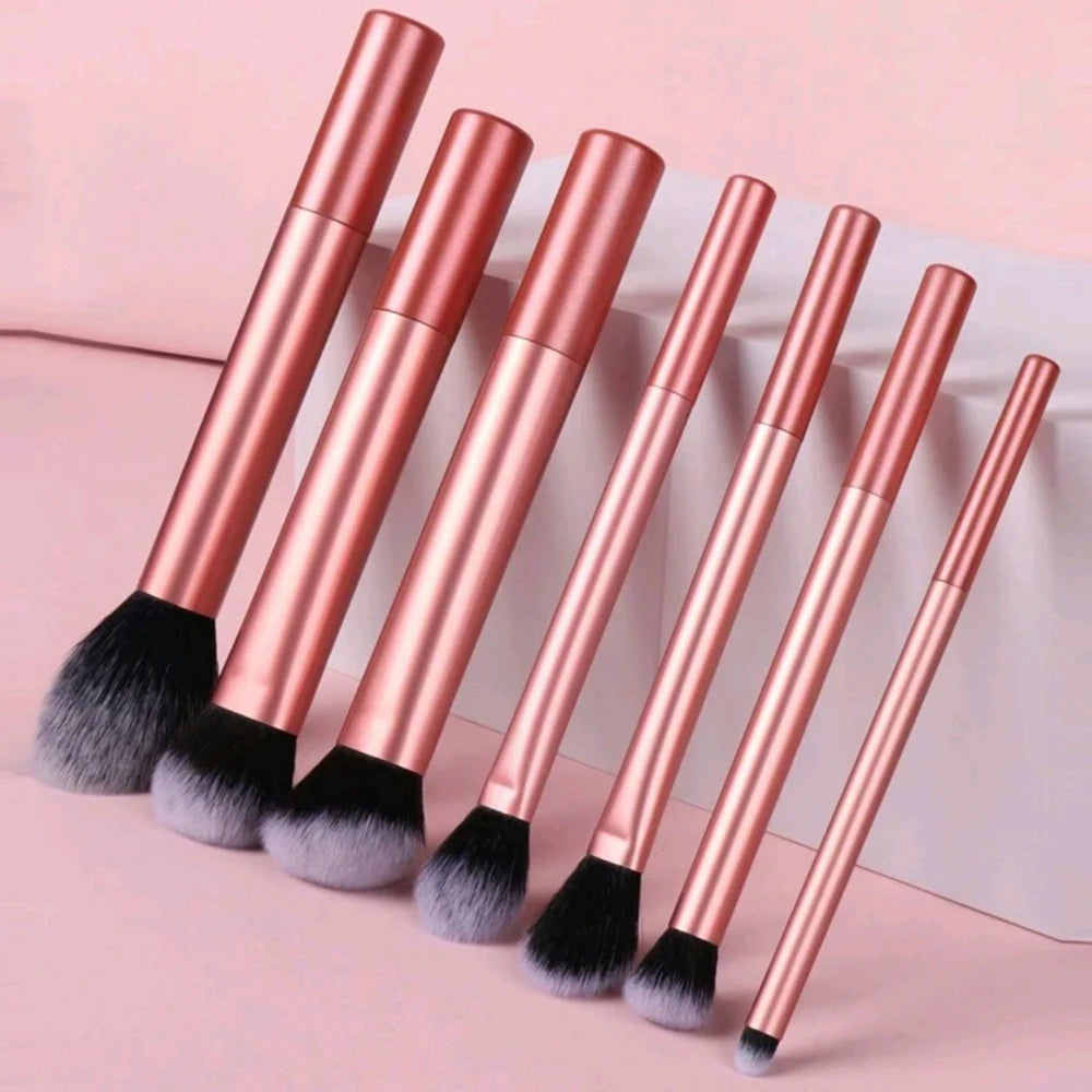 7 Professional Makeup Brush Set, Blush Brush, Loose Powder Brush, Concealer Brush, Eye Shadow Brush, Full Set of Travel Gift Set