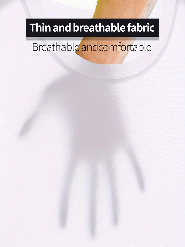 5PCS Men's Solid Color Ultralight Quick Dry Sport T-Shirt, Breathable Lightweight Top For Fitness Training Workout Running Gym Viralgem Store