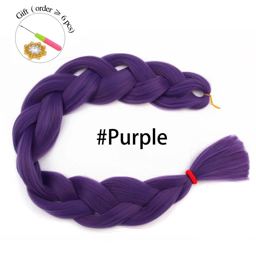 Super Long 165G 200cm Hair Synthetic Jumbo Braiding Hair Extension Heat Resistant Fiber African Ombre Jumbo Braid Hair Women Viralgem Store