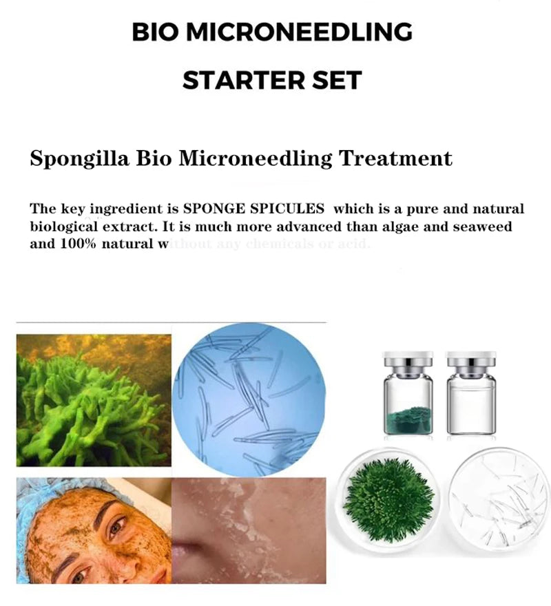 10pcs Sponge Microcrystal Freeze-dried Powder Collagen Regeneration Natural Biological Extract Sponge Spicules Skin Cell Renew Viralgem Store