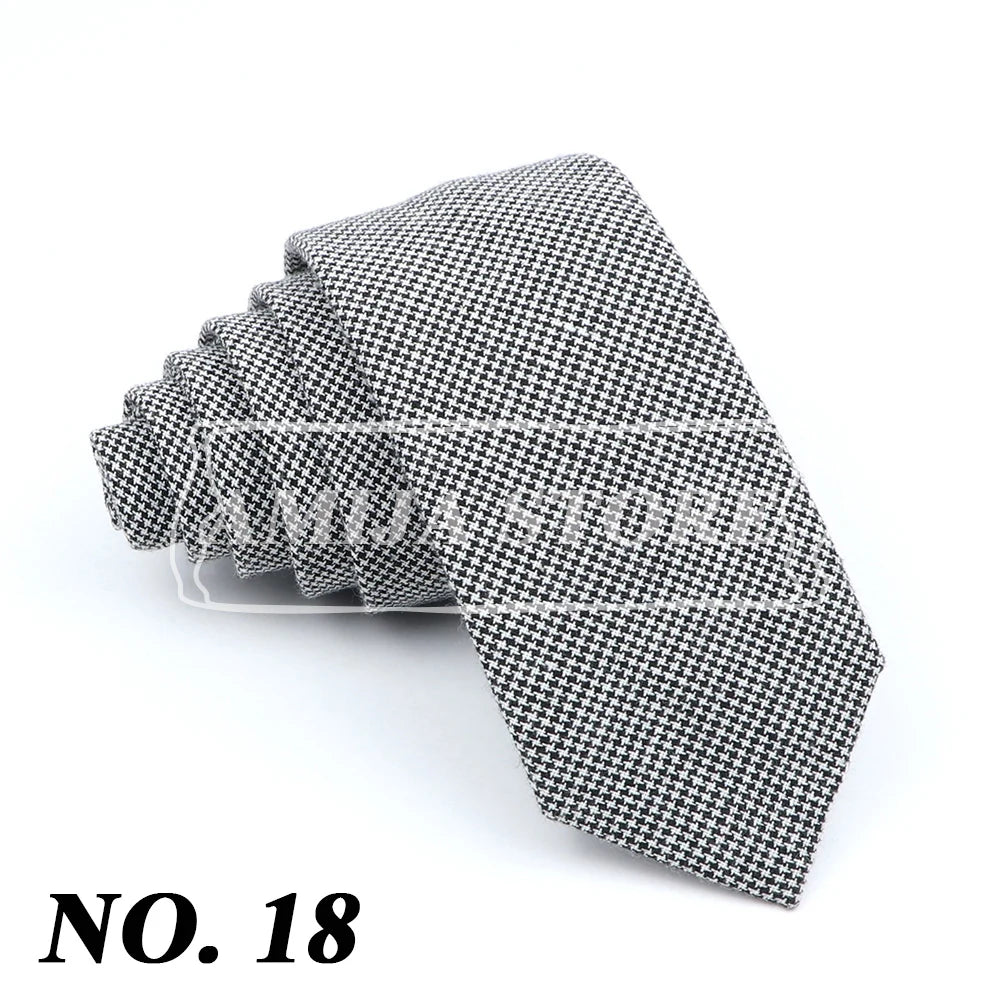 Wed Cotton Tie Solid Color Necktie For Man Woman Blue Pink Yellow Skinny Slim Ties Fashion Wedding Party Gifts Men Accessories