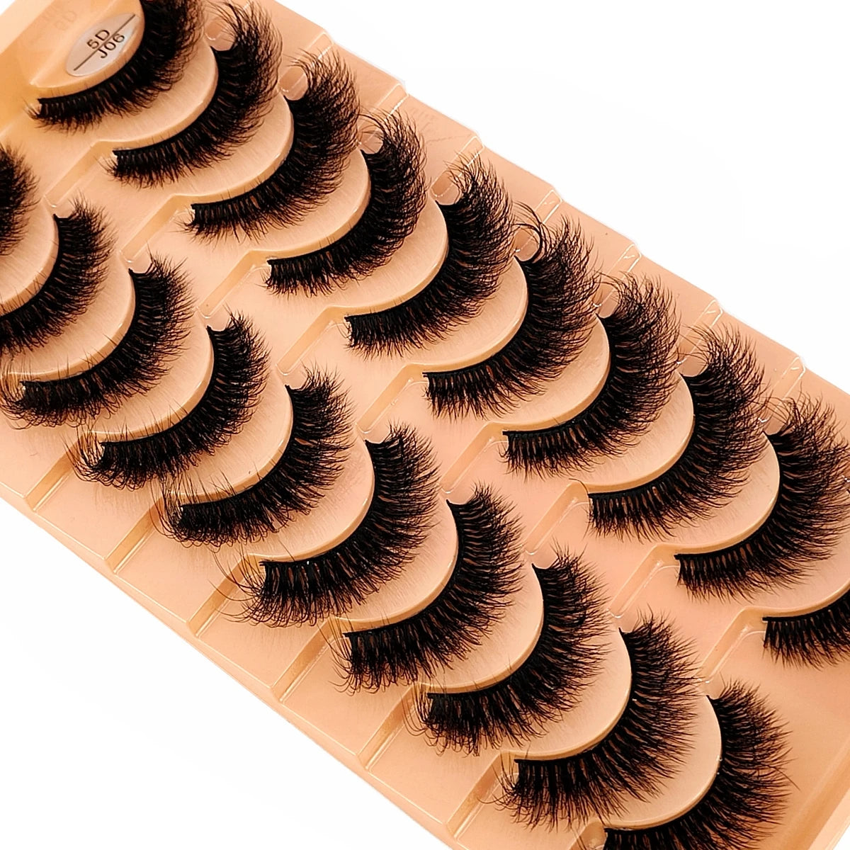 10 Pairs 3D Faux Mink Lashes Fluffy Soft Beauty Wispy Natural Short False Eyelashes Curly lashes Makeup Classic Thick eyelashes