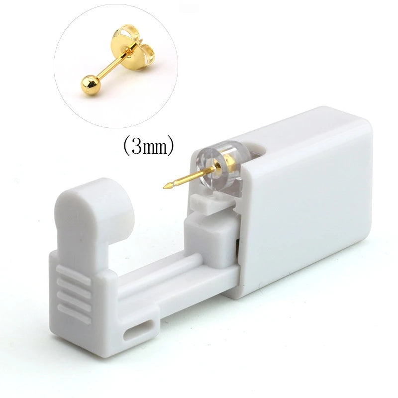1PC Disposable Sterile Ear Piercing Unit Cartilage Tragus Helix Piercing Gun NO Pain Piercer Tool Machine Kit Stud Body Jewelry Viralgem Store