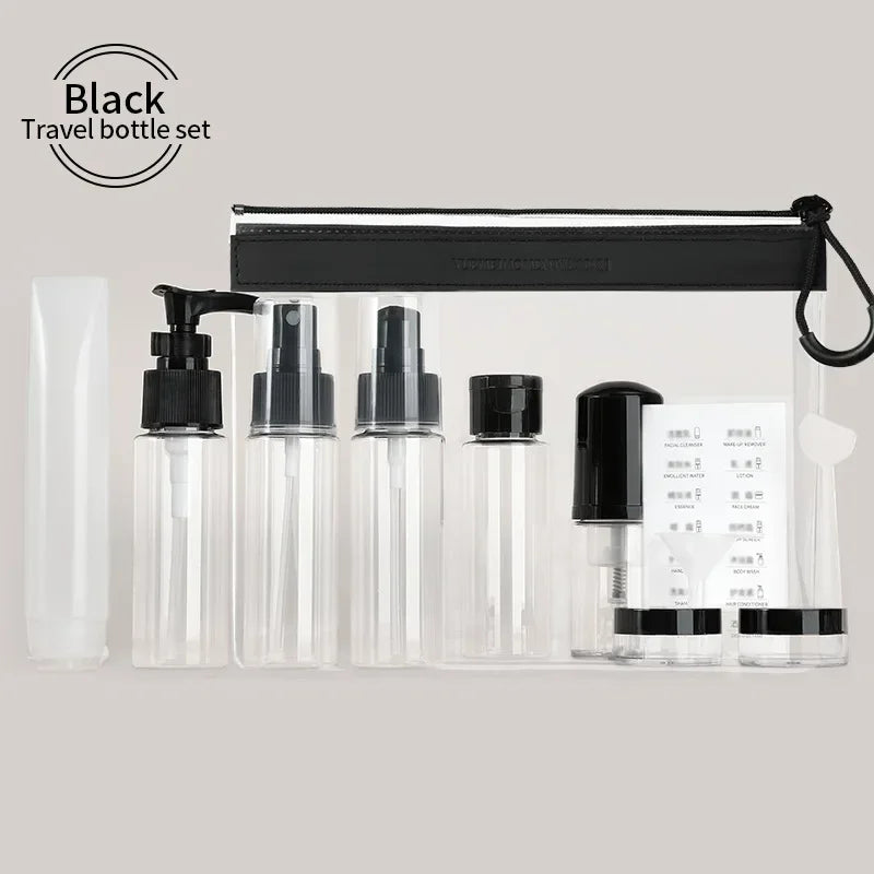 Travel Makeup Cosmetic Face Cream Pot Bottles Transparent Plastic Travel Accessories Empty Make Up Container Bottle