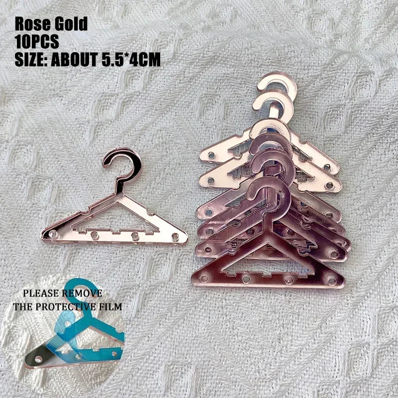 8pcs Hangers Earring Jewelry Hanger Display Stand Acrylic Organizer Creative Coat Hanger Shape Tabletop Ear Stud Jewelry Storage Viralgem Store