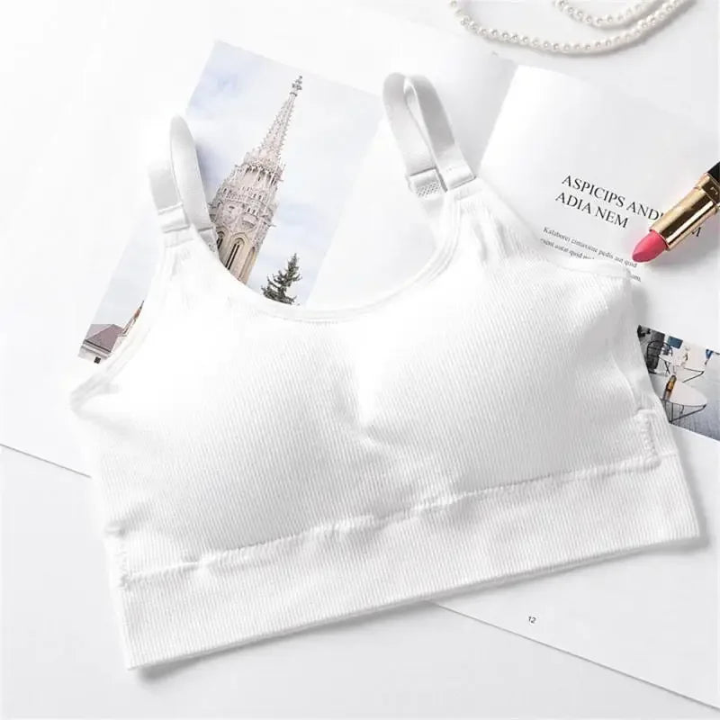 Sports Yoga Top Sexy Wireless Bralette Seamless Women Bra Padded Sleep Tops U-Shaped Back bra Breathable Crop Lingerie Underwear