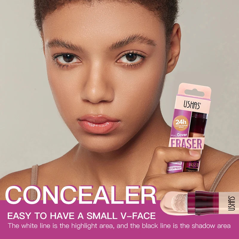 Sponge Head Concealer For Dark Circles Tears Freckles  Corrector Acne Dark Circles High-end Makeup Natural Skin Makeup Cosmetics