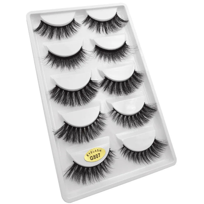 5 Pairs 3D Mink False Eyelashes h13, Soft Eyelash Extension Natural Eyelashes makeup Lashes Wholesale G800, G806 Viralgem Store
