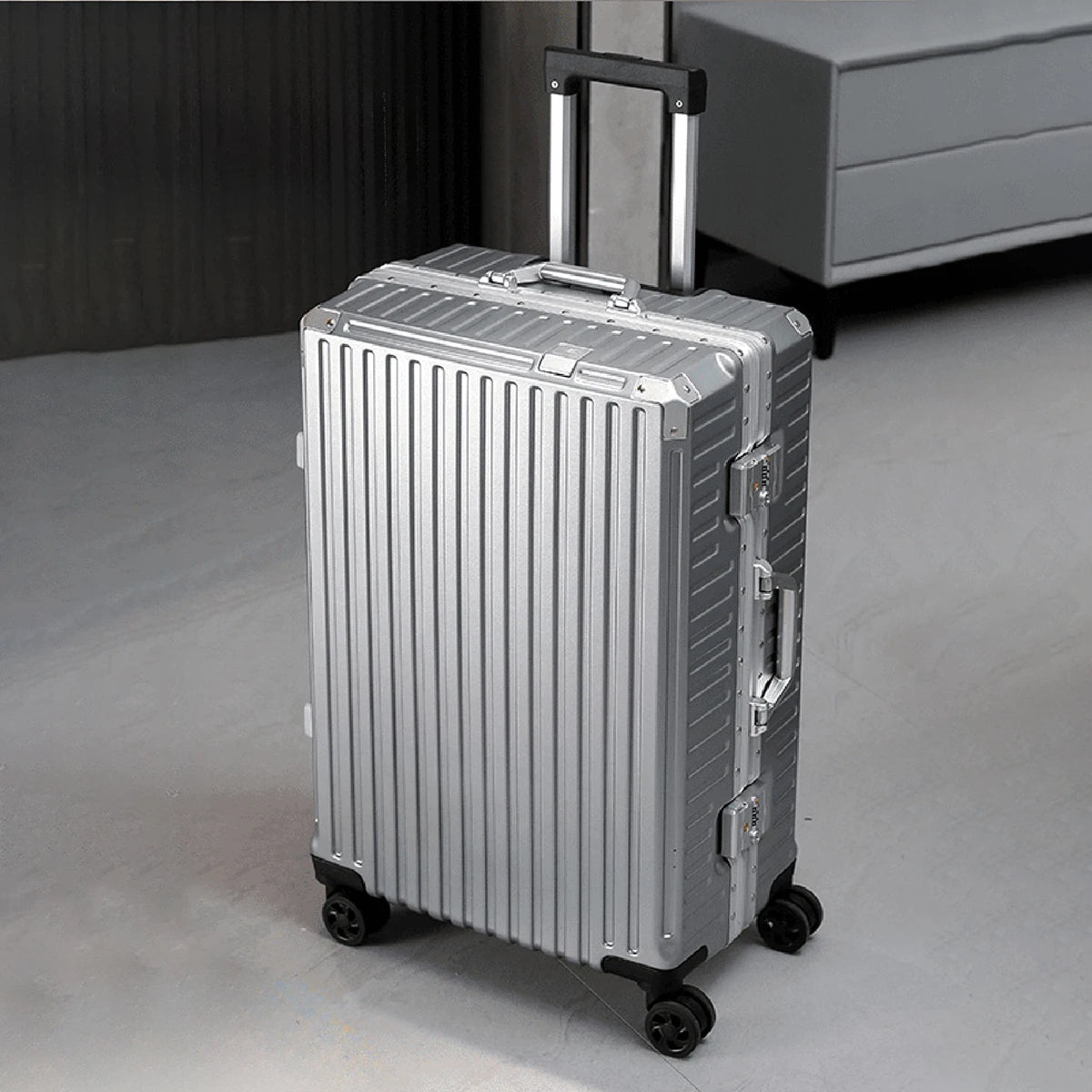 Trolley Luggage 20 24 26 28 Inch Aluminum Frame Rolling Luggage Case USB Travel Suitcase on Wheels Combination Lock Carry-On Luggage Viralgem Store