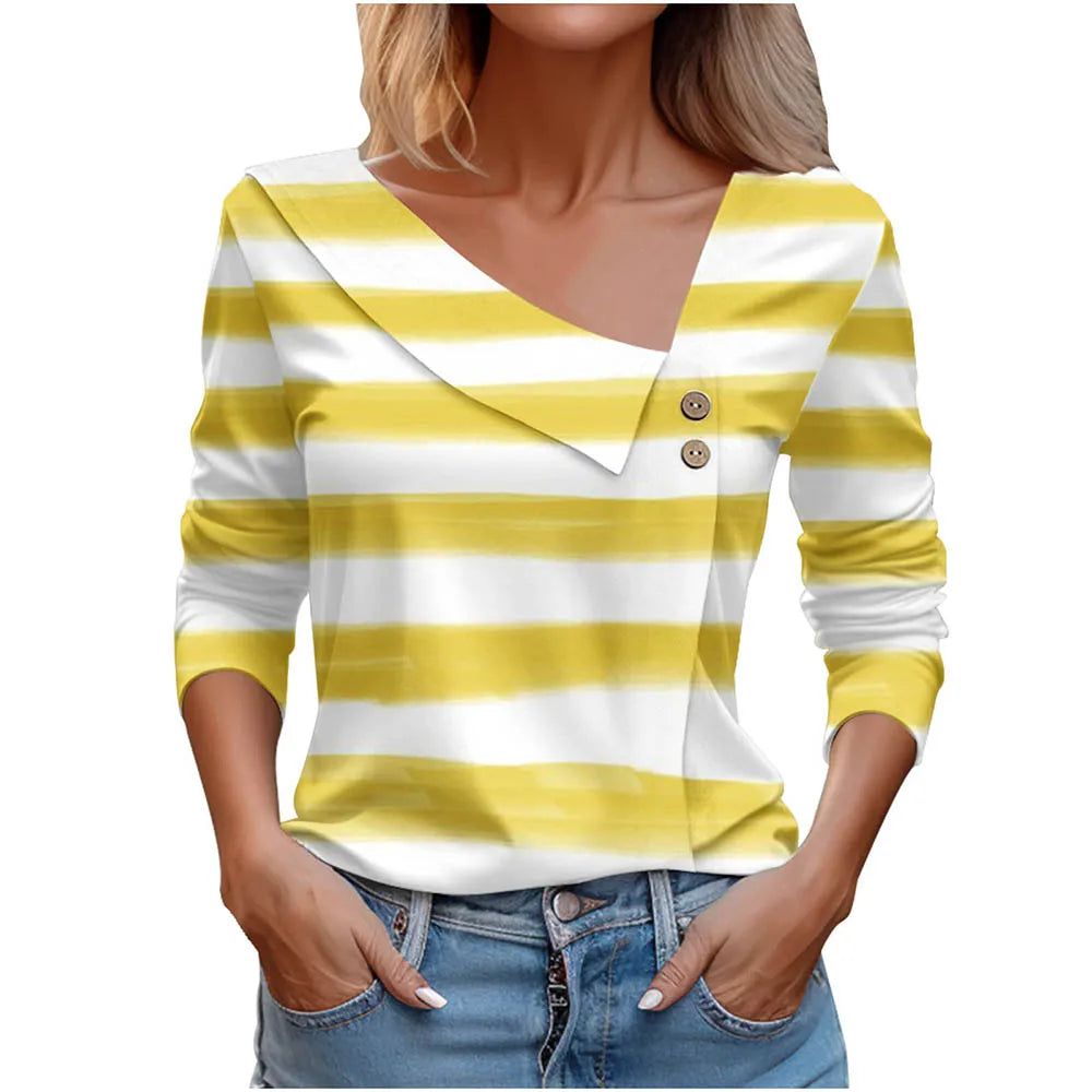 T Shirt For Women Fashion Long Sleeve Top White Floral Print Shirts And Blouses Autumn Winter Clothes For Women 2024 Viralgem Store