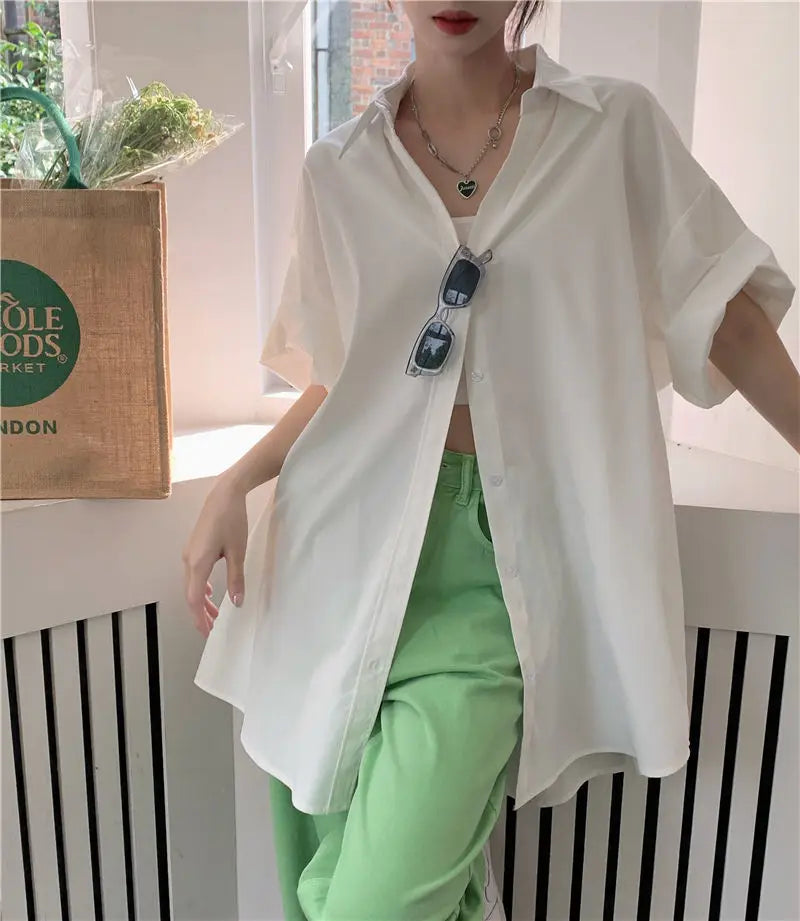 XEJ Elegant and Youth Woman Blouses Oversize Shirts Woman Summer Women's Clothing Spring 2022 Short Hand Shirt Youth Blouses